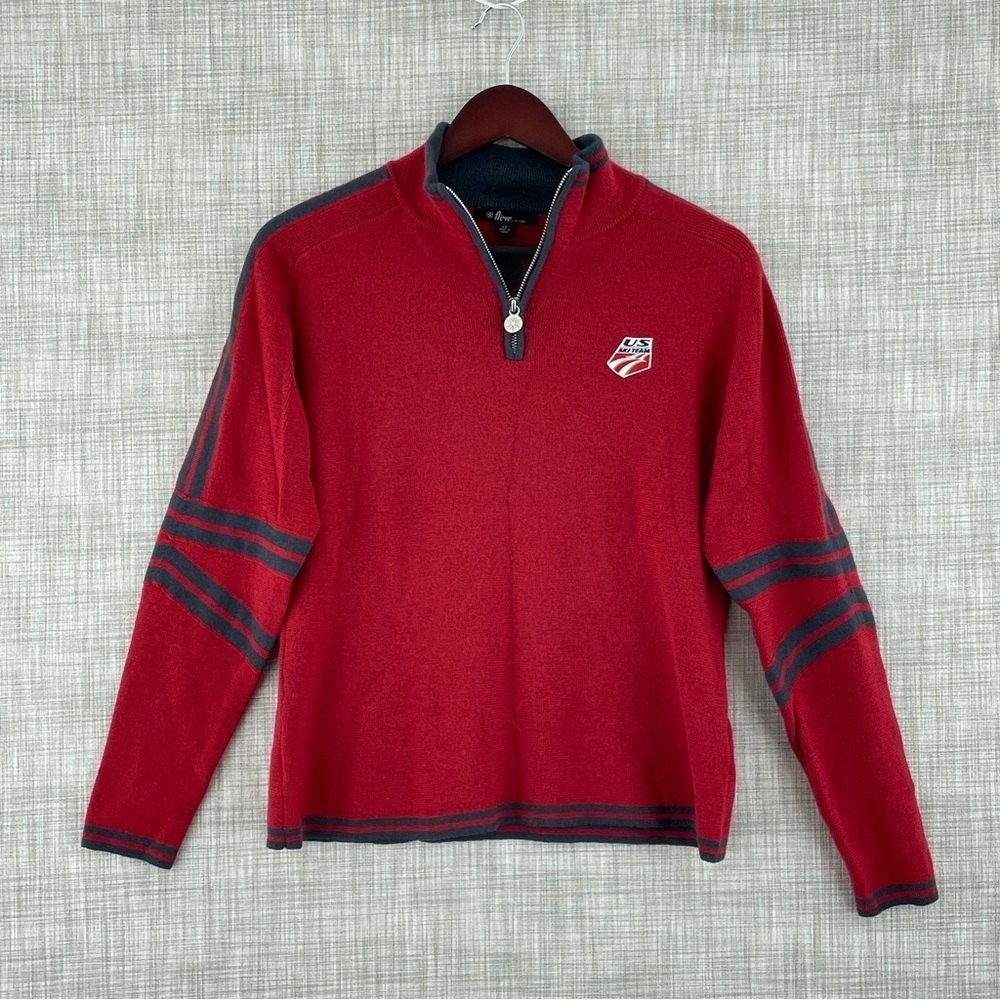 Neve US Ski Team Women's Size Large 100% Wool long sleeve sweater 0261